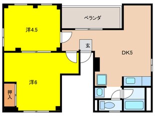 メゾンド実起の物件間取画像